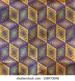 Nahtloses Vintage-Muster. Vektorgrafik.