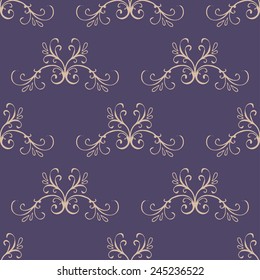 Seamless with vintage pattern. Vector illustration