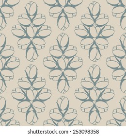 Seamless with vintage pattern. Vector illustration
