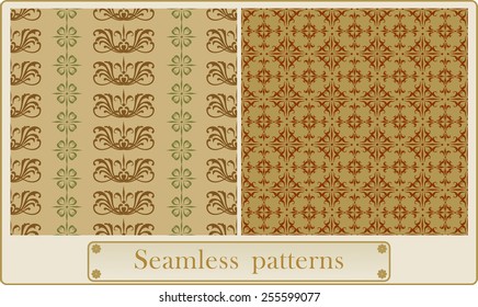Seamless vintage pattern. Vector ornament.