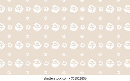 Seamless vintage pattern with white roses.