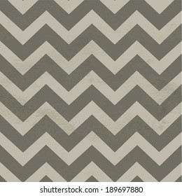 Seamless vintage pattern of  zigzag (chevron) on grange paper