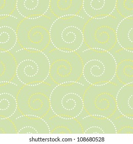 Seamless vintage pattern/background with curls