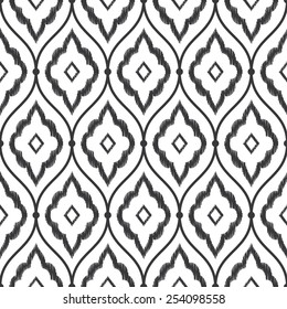 Seamless vintage persian ikat pattern vector