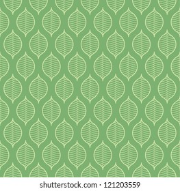 Seamless vintage plant pattern