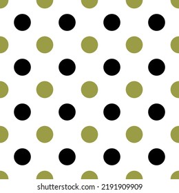 Seamless vintage polka dot pattern. Vector Illustration.