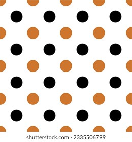 Seamless vintage polka dot pattern. Vector Illustration