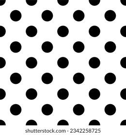 Seamless vintage polka dot pattern. Vector Illustration