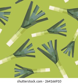 Seamless vintage polygon leek pattern. 