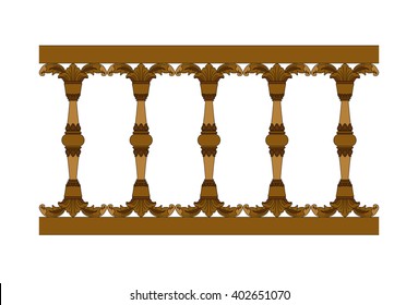 seamless vintage railing