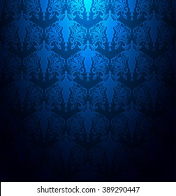 Vector de fondo de sombra azul claro de trama retro sin fisuras