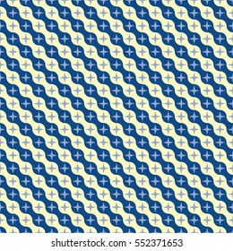 Seamless vintage ripple and star pattern