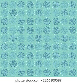 Seamless vintage Rose pattern design