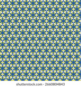 Seamless vintage star pattern design for retro textile decoration or Christmas paper backdrop