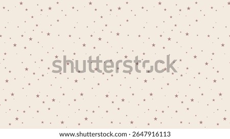 Seamless vintage star pattern on cream background. Perfect for baby shower designs, nursery decor, scrapbook paper, retro wrapping, celestial-themed projects, and soft neutral aesthetic styles.