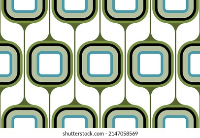 Seamless vintage style geometric pattern. Vector Illustration.