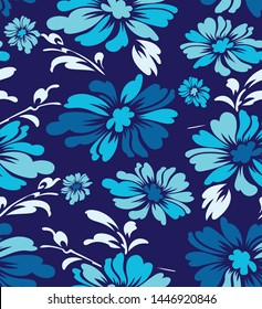 Seamless vintage textile floral pattern