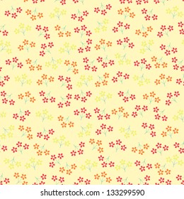 Seamless vintage tiny flower pattern background