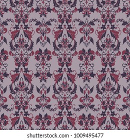 Seamless vintage vector background. Vector floral wallpaper baroque style pattern