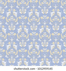 Seamless vintage vector background. Vector floral wallpaper