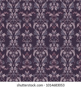 Seamless vintage vector background. Vector floral wallpaper baroque style pattern