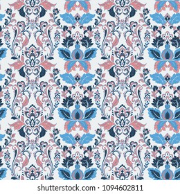 Seamless vintage vector background. Vector floral wallpaper baroque style pattern