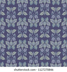 Seamless vintage vector background. Vector floral wallpaper