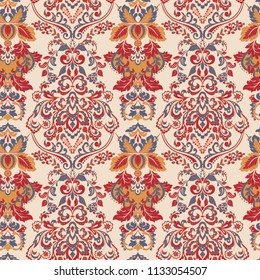 Seamless vintage vector background. Vector floral wallpaper baroque style pattern