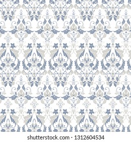Seamless vintage vector background. Vector floral wallpaper baroque style pattern