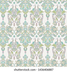 Seamless vintage vector background. Vector floral wallpaper baroque style pattern