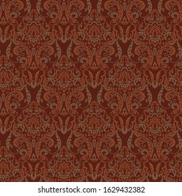 Seamless vintage vector background. Vector floral wallpaper baroque style pattern