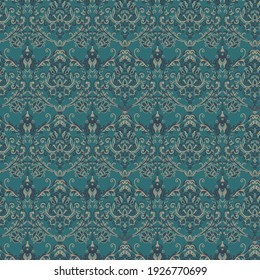 Seamless vintage vector background. Vector floral wallpaper baroque style pattern