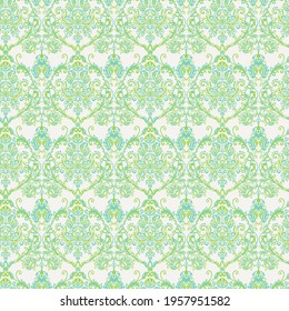 Seamless vintage vector background. Vector floral wallpaper baroque style pattern