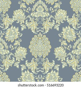 Seamless vintage vector background. Vector floral wallpaper baroque style pattern