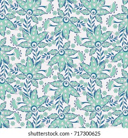 Seamless vintage vector background. Vector floral wallpaper