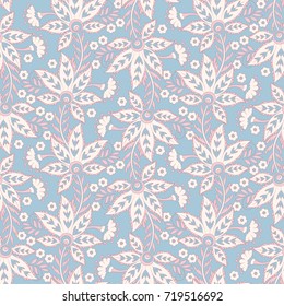 Seamless vintage vector background. Vector floral wallpaper