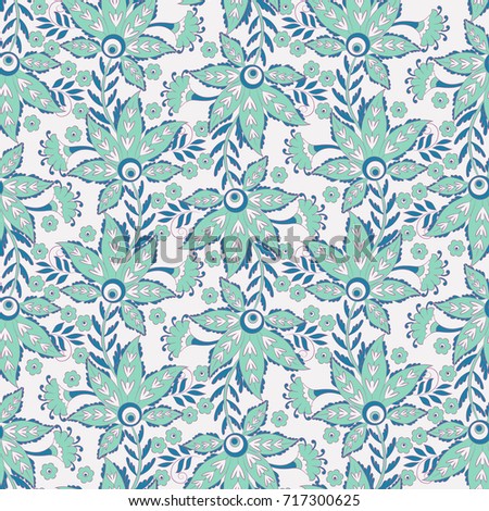 Seamless vintage vector background. Vector floral wallpaper