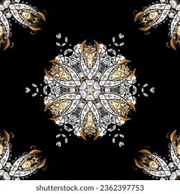 seamless vintage. vector Cute fabric pattern. Colour Spring Theme seamless pattern Background. Flat Flower Elements Design. Mandala.