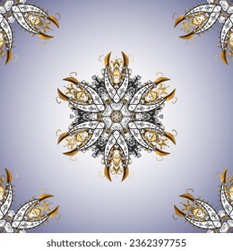vintage sin costura. patrón de tejido de corte vectorial. Color Spring Theme Color patrón de fondo sin fisuras. Diseño de elementos de flores planas. Mandala.