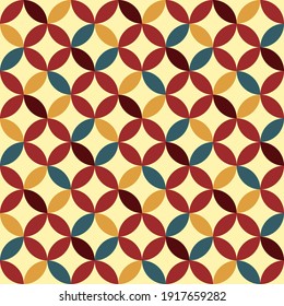 Seamless vintage vector geometric pattern