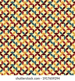 Seamless vintage vector geometric pattern