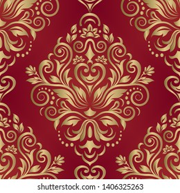 Seamless vintage wallpaper or background for design.