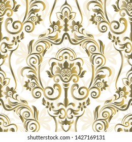 Seamless vintage wallpaper or background for design.
