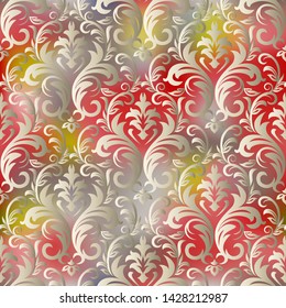 Seamless vintage wallpaper or background for design.