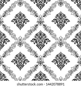 Seamless vintage wallpaper or background for design.