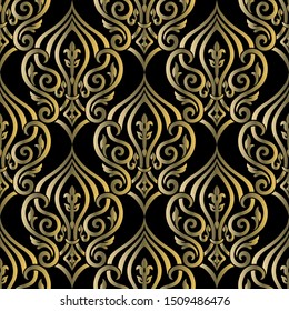Seamless vintage wallpaper or background for design.