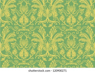 Seamless vintage wallpaper pattern