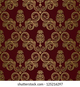 Seamless vintage wallpaper pattern