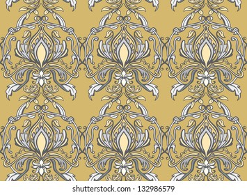 	Seamless vintage wallpaper pattern