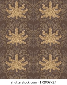 Seamless vintage wallpaper pattern